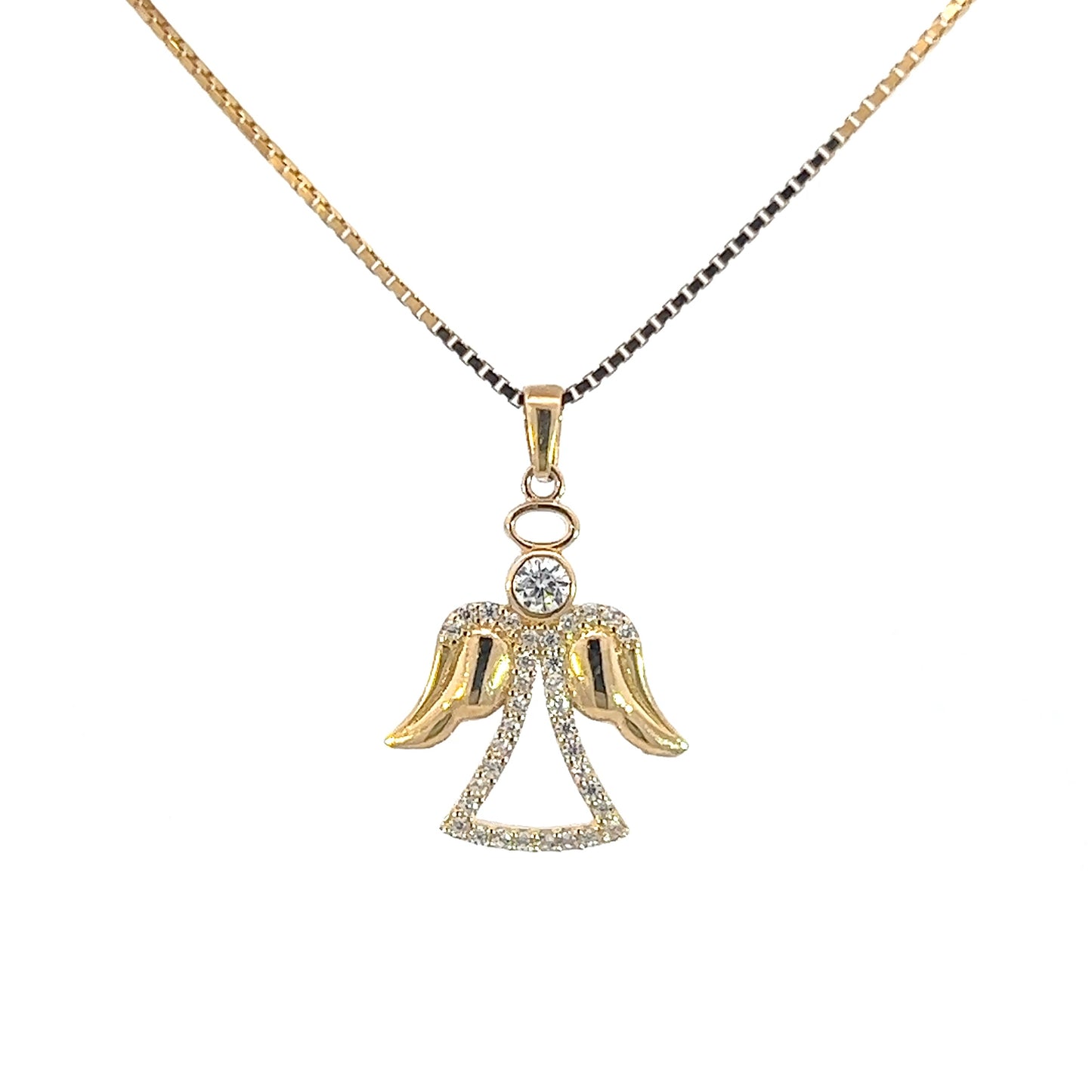 14K Gold Angel Necklace