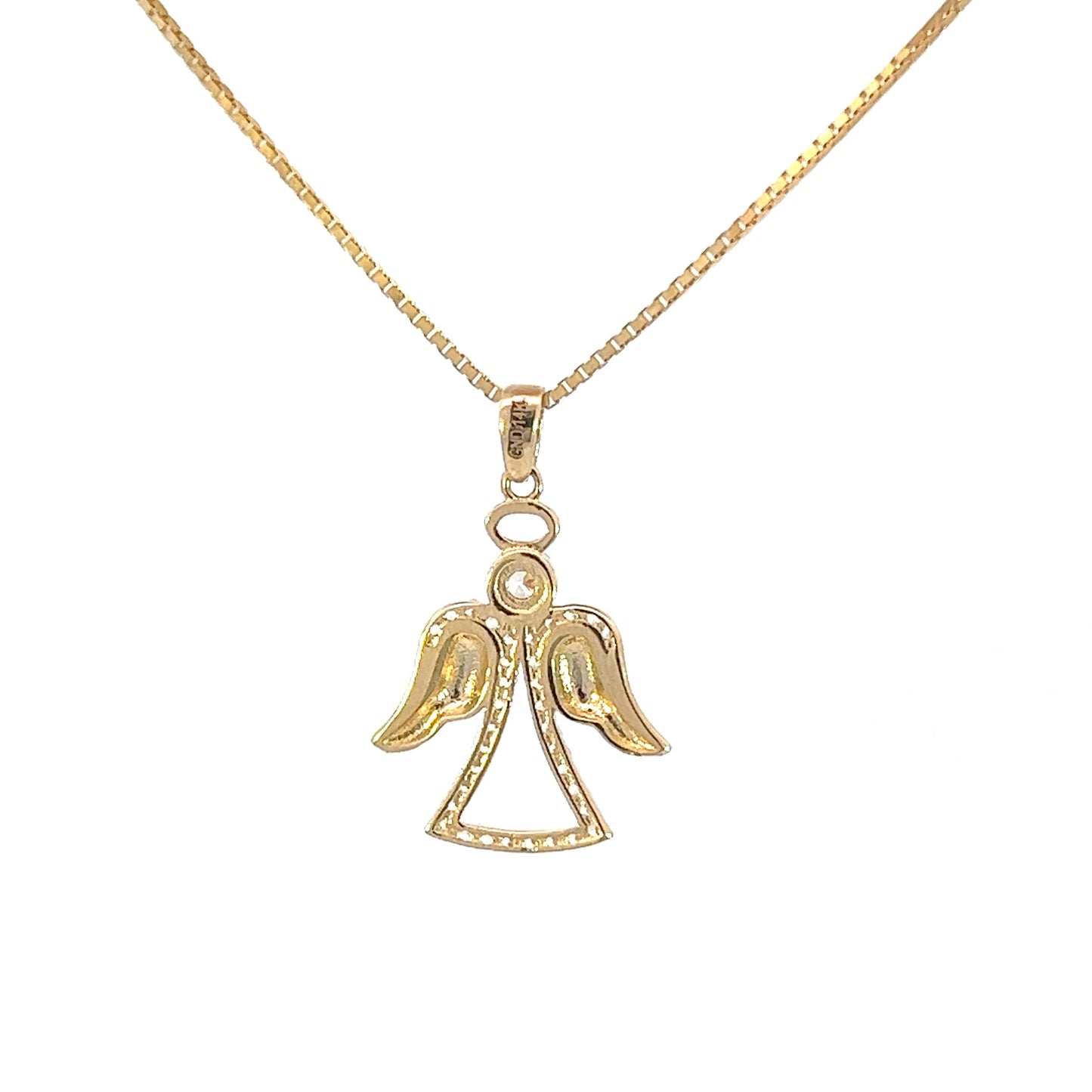 14K Gold Angel Necklace