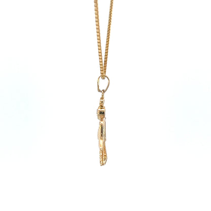 14K Gold Angel Necklace